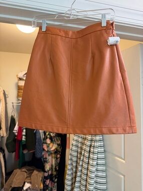 French Connection faux Leather skirt